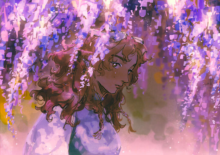 Through the Wisteria